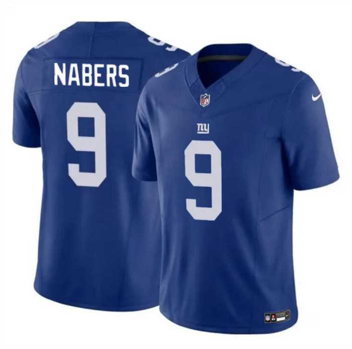 Men & Women & Youth New York Giants #9 Malik Nabers Blue 2024 Draft F.U.S.E. Vapor Untouchable Limited Stitched Jersey->new york giants->NFL Jersey